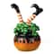 Glitzhome® 8.75" Halloween Witch in Cauldron Table Décor